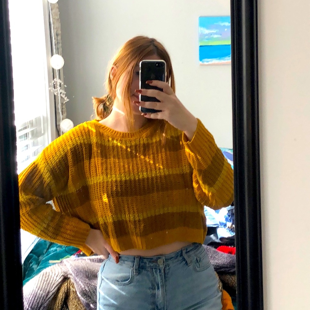 Yellow Stripped Sweater